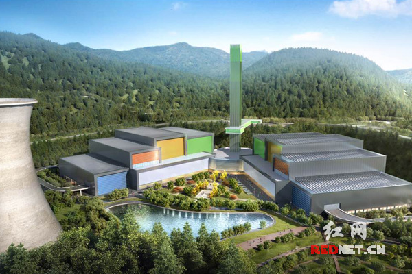 長(cháng)沙市(shì)垃圾電(diàn)廠(chǎng)效果圖